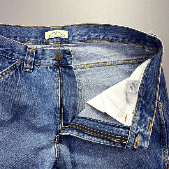 Blue Mountain Carpenter Jeans 100% Cotton Denim Men's‎ Tag Sz 34x30 Y2K Grunge - Picture 8 of 13
